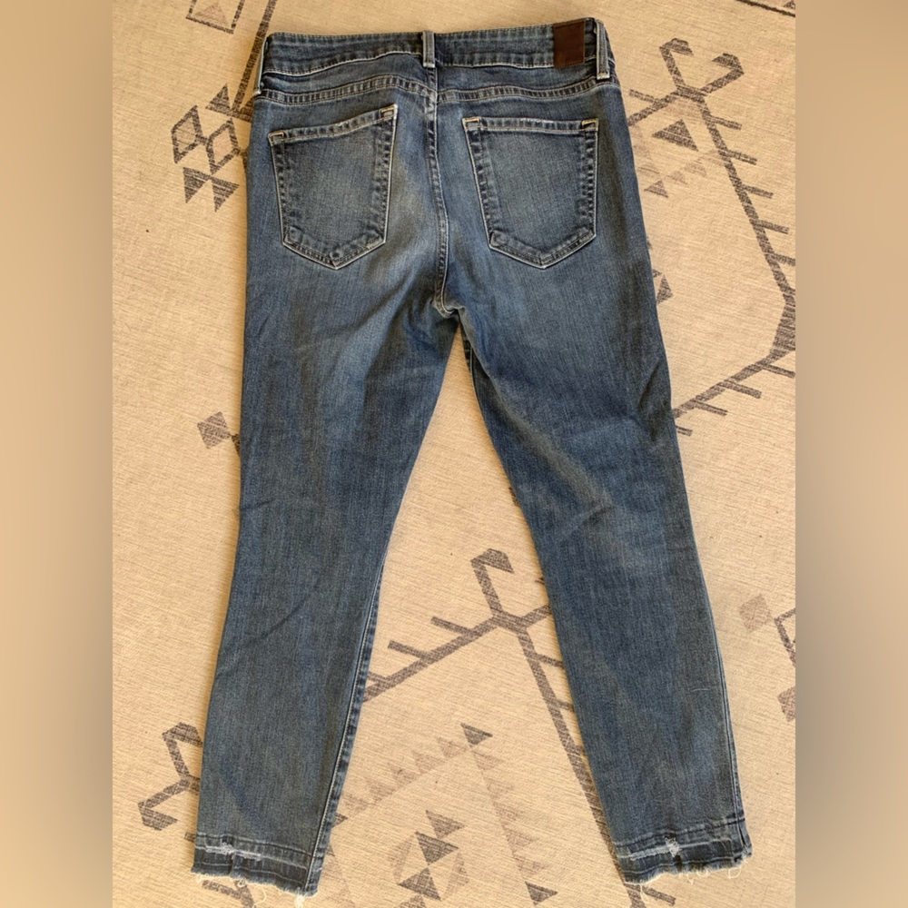 Level 99 Cropped Skinny Jean Raw Hem